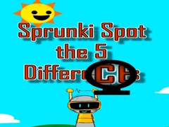 게임 Sprunki Spot the 5 Differences