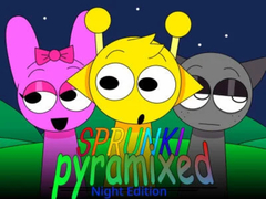 게임 Sprunki Pyramixed: Night Edition