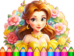 게임 Coloring Book: Flower Dress Up
