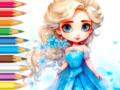 게임 Coloring Book: Frozen Princess