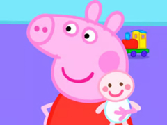 게임 Jigsaw Puzzle: Peppa Pig New Baby