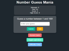게임 Number Guess Mania