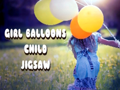 게임 Girl Balloons Child Jigsaw