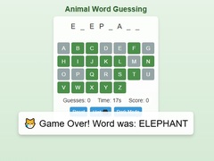 게임 Animal Word Guessing Game