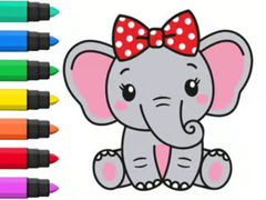 게임 Coloring Book: Elephant