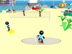 게임 Stickman Beach Volleyball
