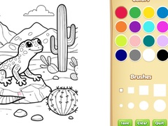 게임 Desert Animals Coloring Book for Kids