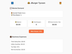 게임 Jburger Tycoon
