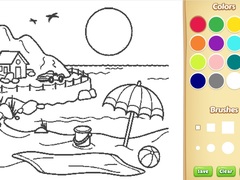 게임 Beach Coloring Book For Kids