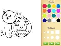 게임 Halloween Coloring Book