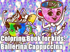 게임 Coloring Book for kids: Ballerina Cappuccina 