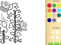 게임 Butterflies and Flowers Coloring Book for Kids