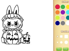게임 Halloween Labubu Coloring & Drawing Game