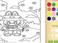 게임 Cute Labubu Coloring Book for Kids
