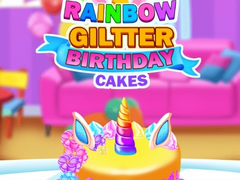 게임 Rainbow Glitter Birthday Cakes