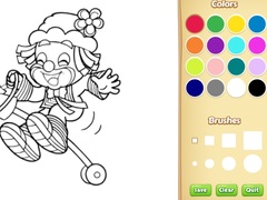 게임 Clown Coloring Pages