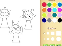 게임 Sprunki Coloring Pages