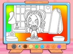 게임 Coloring Book: Avatar Girl Dress Up Shopping