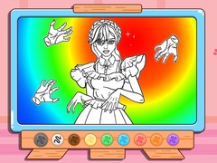 게임 Coloring Book: Wednesday Addams Dancing