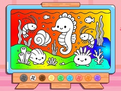 게임 Coloring Book: Kawaii Sea Animals