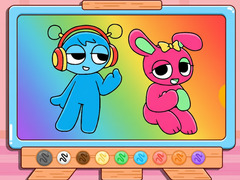 게임 Coloring Book: Sprunki Pinki & Oren