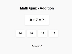 게임 Math Quiz Addition