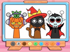 게임 Coloring Book: Incredibox Sprunki Halloween