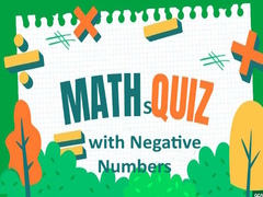 게임 Maths Quiz with Negative Numbers