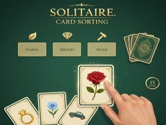게임 Solitaire. Card Sorting