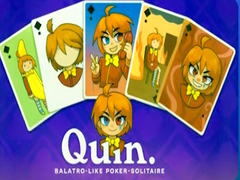 게임 Quin. Balatro-like poker-solitaire