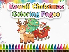 게임 Kawaii Christmas Coloring Pages