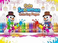 게임 Cute Snowman Coloring Pages