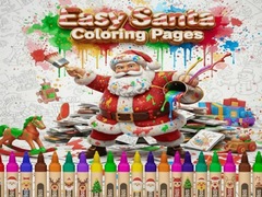 게임 Easy Santa Coloring Pages