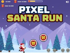 게임 Pixel Santa Run