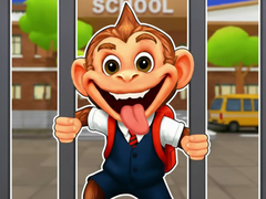 게임 Jigsaw Puzzle: Monkey Student School Prank