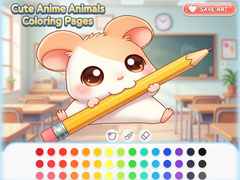 게임 Cute Anime Animals Coloring Pages