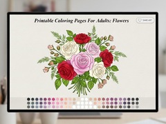 게임 Printable Coloring Pages For Adults Flowers