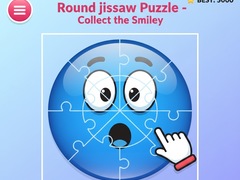 게임 Round jigsaw Puzzle - Collect the Smiley
