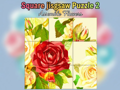게임 Square jigsaw Puzzle 2  Assemble Flowers
