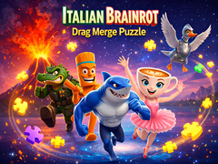 게임 Italian Brainrot Drag Merge Puzzle