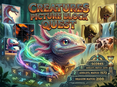 게임 Creatures Picture Block Quest