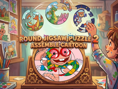 게임 Round Jigsaw Puzzle 2 Assemble Cartoon