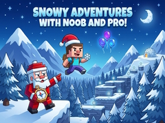 게임 Snowy Adventures with Noob and Pro!