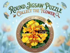 게임 Round jigsaw Puzzle - Collect the Flower