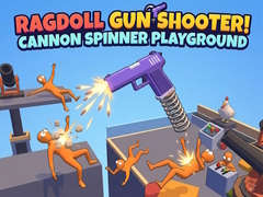 게임 Ragdoll Gun Shooter! Cannon Spinner Playground