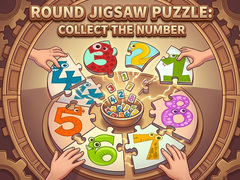 게임 Round jigsaw Puzzle - Collect the Number