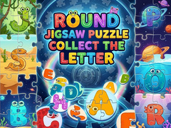 게임 Round Jigsaw Puzzle - Collect the Letter