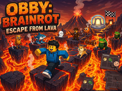 게임 Obby: Brainrot escape from Lava