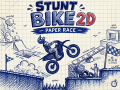 게임 Stunt Bike 2D Paper Race
