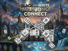 게임 Black and White Mahjong Connect